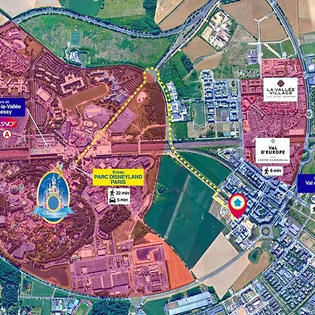 Disneyland-paris 4 Pers, Parking, Wifi, Chessy (Seine-et-Marne)